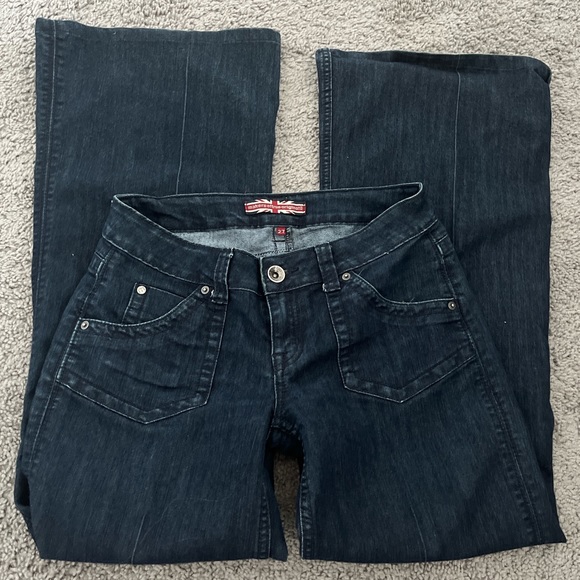 Low waisted baggy/wide leg flare jeans - Picture 8 of 8